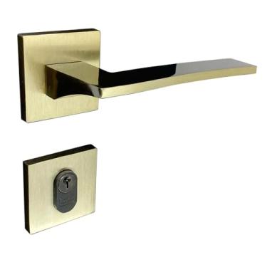 Imagem de Fechadura Safira Externa Roseta Latonada 55mm União Mundial