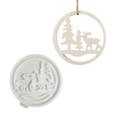Imagem de Shakven Moldes de Natal de Silicone,Moldes de Silicone de Natal - Moldes de fundição de árvore de alce de anel | Molde de artesanato em resina, molde de ornamento, moldes de fundição epóxi para