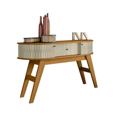 Imagem de Aparador Estoril 1 Porta 2 Gavetas Cumaru e Opala