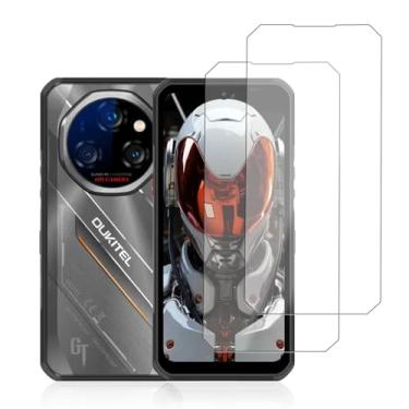 Imagem de KONXISA Pacote com 2 protetores de tela para OUKITEL WP62 5G, protetor de tela de celular de vidro temperado, 9 durezas, HD, transparente, antiarranhões, sem bolhas