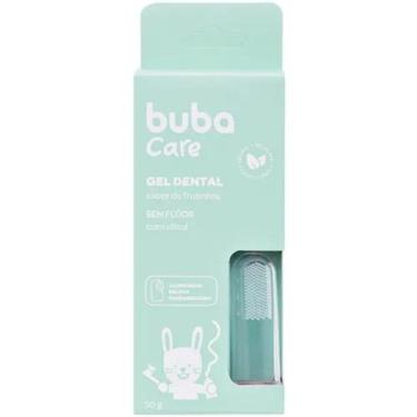 Imagem de Gel Dental Infantil Sem Flúor 50g + Escova Massageadora - Buba Care