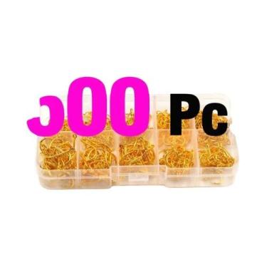 Imagem de Conjunto De Anzóis De Pesca Com Espinhos Em Aço Carbono Alto 500 Peças