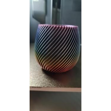 Imagem de Vaso Espiral Decorativo - Design Moderno para Sala, Quarto e Escritório (Bege)