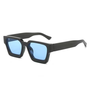 Imagem de Óculos de Sol Feminino e Masculino Jelly Color Gradient com Proteção UV400 para Esportes ao Ar Livre, Corrida e Ciclismo, Preto e Azul