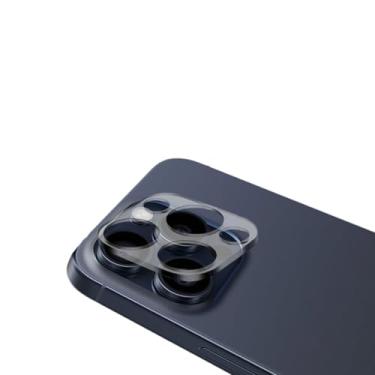 Imagem de Pacote com 1 protetor de lente de câmera de vidro temperado para iPhone 12 Pro Max de 6,7 polegadas, Ultra HD, dureza 9H, antiarranhões, compatível com capas, fácil de instalar [Sem afetar fotos