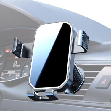 Imagem de Suporte Automotivo Universal Para Telemóvel,Clip Com Rotação De 360 Graus E Função Anti-Vibração | Suporte De Celular Para Carro - Para Smartphones Ventilacao Viagem Veiculo