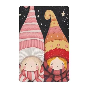 Imagem de xigua Lençol de berço fofo de gnomo para meninas e meninos, lençol de berço macio e respirável adequado para berço padrão e cama infantil 71 x 132 cm