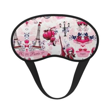 Imagem de Máscara de dormir blackout com estampa da Torre Eiffel de Paris, França, máscara para os olhos, macia, leve, para dormir, meditação, viagem, ioga