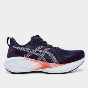 Imagem de Tênis Asics Novablast 5, Azul, Branco, 36