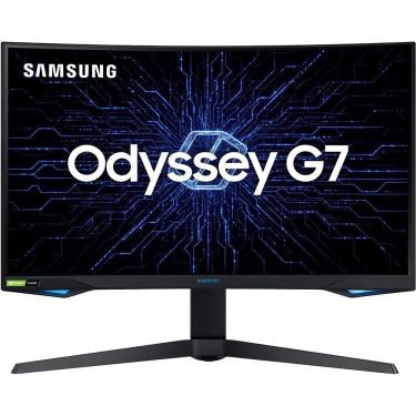 Imagem de Monitor Gamer Curvo Samsung Odyssey 27" WQHD 240Hz 1ms HDMI Display Port USB compatível com G-Sync FreeSync Premium Pro série G7 LC27G75TQSLXZD