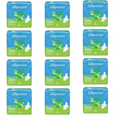 Imagem de Kit Econômico com 12 Embalagens | Absorvente Sempre Livre Adapt Suave com Abas - 96 Unidades no Total