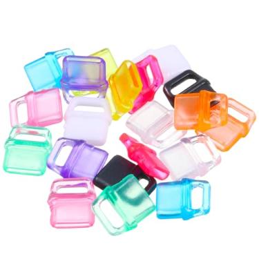 Imagem de Plugue de poeira USB C com 20 peças, porta de carregamento colorida, capa antipoeira, capa protetora de plástico com orifício para pendurar compatível com smartphones, tablets e dispositivos tipo C