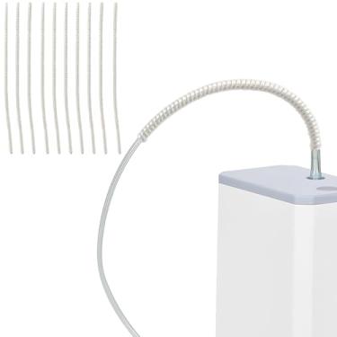 Imagem de Pacote com 10 acessórios para tubos de oxigênio, suporte de tubo de oxigênio, para concentrador de oxigênio portátil, mangueira de oxigênio, cânula nasal branca