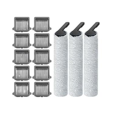 Imagem de Kit de substituição de escova de rolo macia + filtro HEPA - Peças de reposição e acessórios, compatível com as lavadoras de piso Tineco Floor One S7 Pro e Floor One S6.(Set 6)