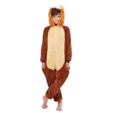 Imagem de Leão Infantil Pijama Kigurumi Macacão Fantasia - NO_BRAND_203062806, 8