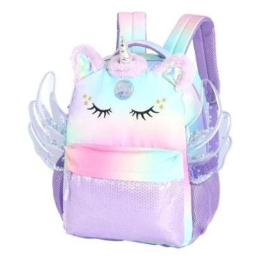 Imagem de MOCHILA ESCOLAR INFANTIL LUXCEL UNICÓRNIO ROXA - IS41731-Feminino