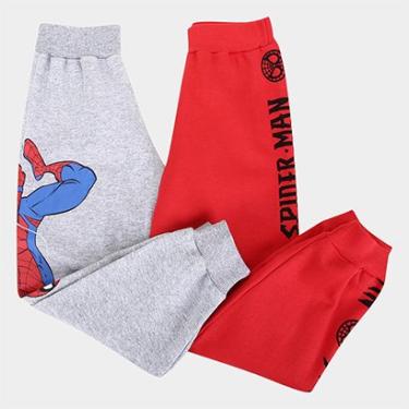 Imagem de Kit Calça Moletom Infantil Marvel Avengers II Menino - 2 Peças-Masculino