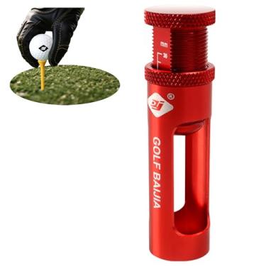 Imagem de QZAVIRE Ajustador de altura de camiseta de golfe de precisão - Golf Tee Magic Mate para tacadas consistentes, ferramenta de ajuste de altura de golfe de liga leve de 30-50 mm para melhor trajetória
