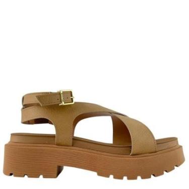 Imagem de Sandália Vizzano Feminina Com Tiras Cruzadas Plataforma-Feminino