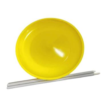 Imagem de menolana Prato giratório de malabarismo resistente com bastões, prático, resistente ao desgaste e prático para habilidades acrobáticas