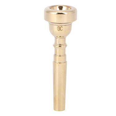 Imagem de LiebeWH Bocal de Trompete, Metal de Latão, Som Claro e Doce, Perfeito para Estudantes e Profissionais, Modelo 3C 5C 7C, Tonalidade Bb (Ouro 3C)