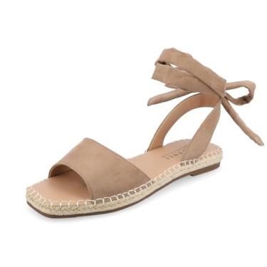 Imagem de Journee Collection Womens Emelie Tru Comfort Foam Wide Width Espadrille Flat Sandals Tan 12 Wide WOMENS US