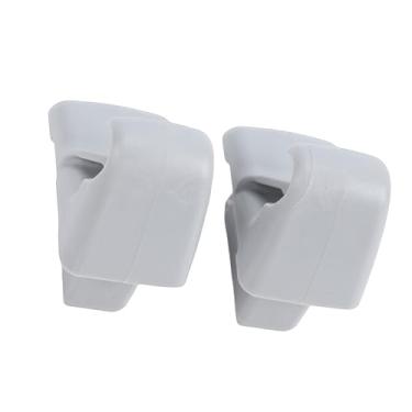 Imagem de aqxreight Suporte de Retenção de Viseira Solar Cinza MR654343 Suporte de Gancho para Viseira Solar Substituição Lancer 2006-2017 Outlander 2006-2013 Instalação Conveniente