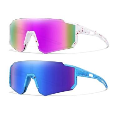 Imagem de Óculos de Sol Infantil Esportivo UV400 MTB Ciclismo Bicicleta Unissex