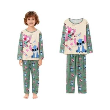 Imagem de Conjunto De Pijamas De Anime Para Crianças Meninos E Meninas Com Manga