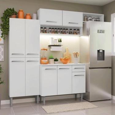 Imagem de Armário De Cozinha Completa 229cm Branco Emilly Madesa 18 Branco
