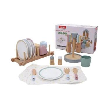 Imagem de Utensílios De Cozinha De Madeira Para Meninas, Brinquedos Educativos D