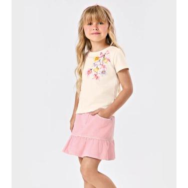 Imagem de Conjunto Blusa Com Saia Feminina Trick Nick Bege, 10, Bege