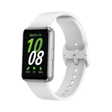 Imagem de Pulseira De Silicone Macia Para Relógio Samsung Galaxy Fit 3 Acessório