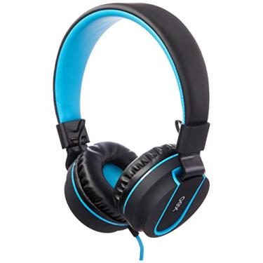 Imagem de Fone De Ouvido Com Microfone Oex Neon Hs106 - Preto E Azul