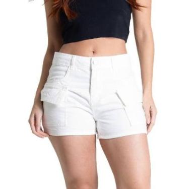 Imagem de Shorts Sarja Sawary - 281933 - Off white 44-Feminino