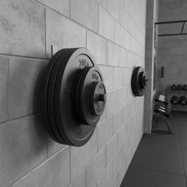 Imagem de 4 Unidades Suportes de Parede para Anilhas Expositor de Academia 200 K