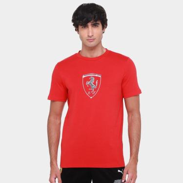Imagem de Camiseta Puma Ferrari Race Tonal Big Shield Masculina-Masculino