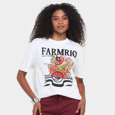 Imagem de Camiseta Farm Media Papai Noel Da Praia Feminina-Feminino