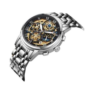 Imagem de Relógio De Pulso Feminino De Luxo À Prova d'Água Com Cronógrafo De Qua