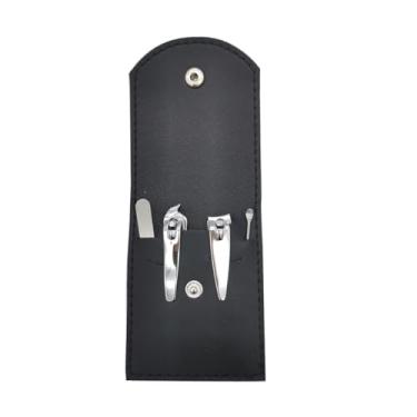 Imagem de para Conjunto de Cortador Unhas Homem e Mulher Kit Pedicure com Ferramentas Aço Inoxidável Afiadas Capa PU