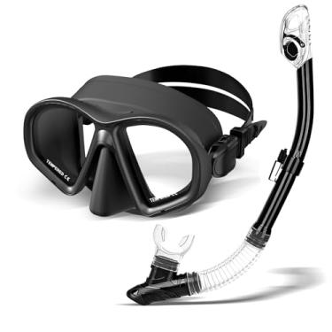 Imagem de Máscara De Mergulho Snorkel Adulto Mascara Snorkel Oculos Kit Óculos de Mergulho