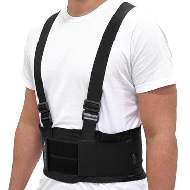 Imagem de Cinta Lombar com Suspensório e 2 Hastes Flexíveis para Levantamento de Peso, Dortler