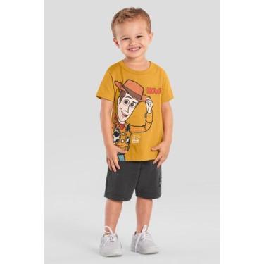 Imagem de Camiseta infantil menino do Toy Story Brandili, 2, Amarelo