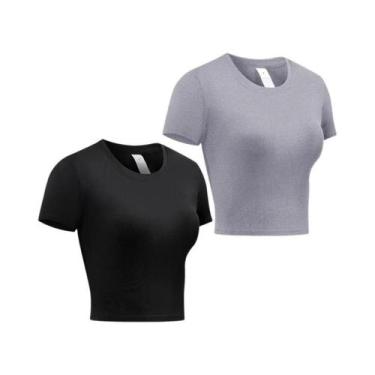 Imagem de Camiseta De Compressão Feminina De Secagem Rápida, Manga Curta, Para Y