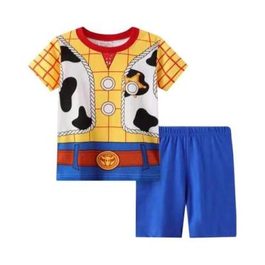 Imagem de Conjunto De Pijamas De Algodão Para Meninos, Roupa De Dormir De Verão,