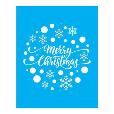 Imagem de Stencil Tamako Merry Christmas - 20X25Cm - Ref B784