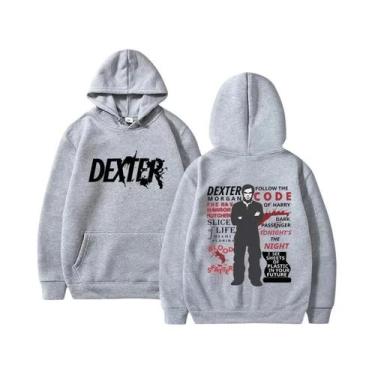 Imagem de Moletom Masculino Dexter Morgan De Algodão Para Outono/Inverno, Estilo