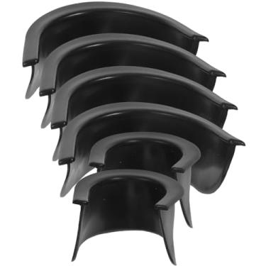 Imagem de ibasenice Conjunto de 6 peças de forros de mesa de bilhar com cola protetora para a boca para acessórios de bilhar forro de buraco de sinuca profissional acessórios de mesa de bilhar