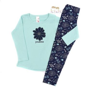Imagem de Roupa Frio Menina Conjunto Meia Estação Infantil - ANALÊ, Verde água b