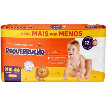 Imagem de Fralda Descartável Pequerrucho Hiper Todos Os Tamanhos, XG